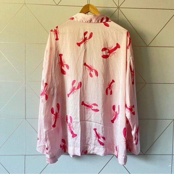 H&M Lobster Print Satin Pajamas - Picture 4 of 13